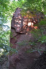 Thumbnail for File:Haberkornscher Porphyrbruch - Rochlitzer Berg - Geotop - Sachsen.jpg