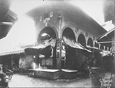 Part of Loggia del Mercato Vecchio, Florence, just prior to its demolition in the 1880s