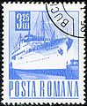 Stamp of Romania. Posta Romana. Корабль