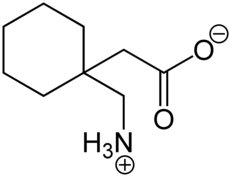 Gabapentine Zwitterionic form structural formulae.png