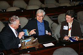 Launch of IYA 2009, Paris - Grygar, Bell Burnell.jpg