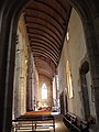 Saint-Jean-du-Doigt : église paroissiale, vue intérieure, collatéral sud