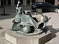 Bronze fountain of Detlef Birgfeld (1937) of 1976 in Hamburg