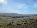 Hveragerði 2007, the geothermal area to the left behind the village on the mountain Reykjafjall is still extinct