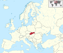 Карта на Slovakia