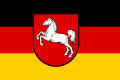 Landes- und Dienstflagge Niedersachsens (Lower Saxony, civil and state flag)