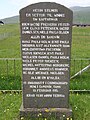 Memorial in memory of 14 men who lost their lives in a whaling accident in Sandvík in 1915.