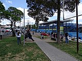 Centro de votación durante el plebiscito nacional de Chile de 2020 en la comuna de Cerrillos.