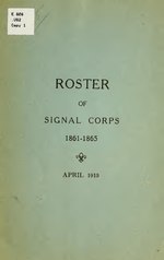 Thumbnail for File:Roster of members of the Signal corps, U. S. A., 1861-1865, comprising all whose addresses are known, arranged alphabetically and by states and cities and towns (IA rosterofmemberso00unit).pdf