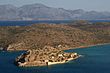 Island Spinalonga (Kalidon) – top view panorama, Crete, Greece.