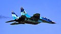 MiG 29 with blue paint