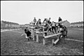 Play ground at grammer school in De Maer in Heemskerk, 1971