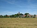 Blick auf den Kirchturm von Wieck