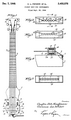 Sketch of Leo Fender's lap steel guitar design