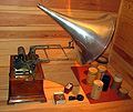 English: Edison's phonograph Français : Phonographe d'Edison