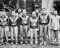 Major General Doolittle, his Tokyo bombing crew and some Chinese friends are pictured in China after the US Airmen bailed out following the Doolittle led air raid on Japan