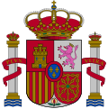 Current arms of the kingdom of Spain, official design.