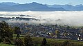 sich auflösender Nebel im Allgäu