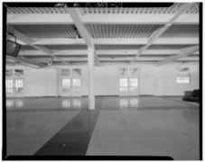 North end, Interior Grandstands, level 2, view to porch on left- CD-W. - Hialeah Park Race Track, East Fourth Avenue, Hialeah, Miami-Dade County, FL HABS FLA,13-HIAL,1-64.tif