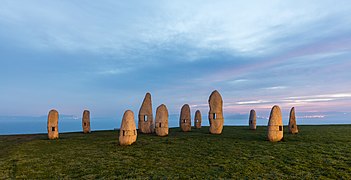 Los Menhires, Park of The Tower, A Coruña, Spain.