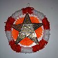 Orange and white parol