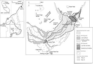 Deposits from May 1915 eruption of Lassen Peak