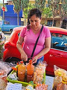 Mujer Mexicana jalisciense vendiendo frituras.jpg