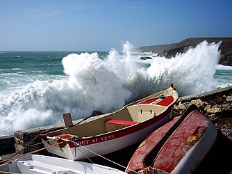 Pors-Loubous, en el Finisterre francés un día de tormenta.