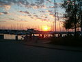 Norra hamnen at sunset