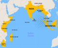 The countries most affected by the quake.