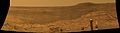 NASA'S Mars Exploration Rover Spirit captured this westward view from atop a low plateau