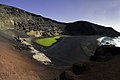 Lanzarote, Crater and laguna in El Golfo