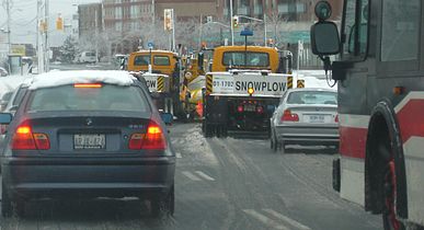 Snowplows in Toronto