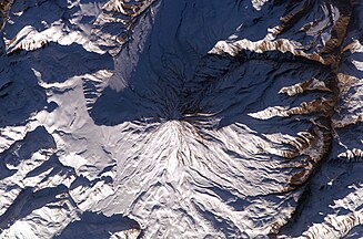 Summit crater from space