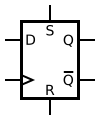 D-type flip-flop with asynchronous set/reset