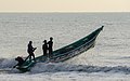 * Nomination Fishing boat heading out to sea, Devaneri village, Mahabalipuram, Tamil Nadu --Tagooty 02:58, 19 September 2022 (UTC) * Promotion  Support Good quality. Resolution could be better. --XRay 03:43, 19 September 2022 (UTC)