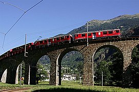 on a Railway viaduct