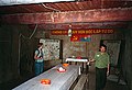 A command center in the Cu Chi tunnels. Today, visitors to the complex can enjoy a simple meal underground.