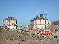 Site of demolished houses from Wavertree Road Liverpool. Durning road to the right