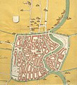 Map of Haarlem, 1550