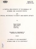 Thumbnail for File:A Partial bibliography of the mammals of Wyoming and adjacent states with special reference to density and habitat affinity (IA partialbibliogra00roth).pdf