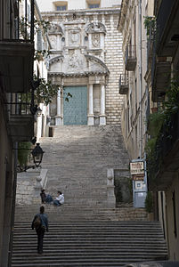 Català: Escales de Sant Martí Sacosta. Italiano: Scale di San Martino Sacosta di Girona.