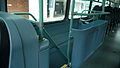 English: The interior of Transdev London S02 (YN07 LHR), a Scania N-serieScania N230UB/East Lancs Olympus. This is the upper deck, looking at the stairwell. The bus was travelling through Shepherd's Bush at the time.