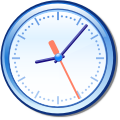 Crystal 128 clock icon.