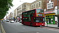 English: First London TNL32907 (W907 VLN), a Dennis Trident/Plaxton President, in Shepherd's Bush.