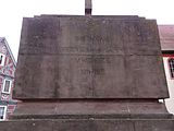 English: War memorial in Uder, Thuringia, Germany