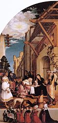 Oberried Altarpiece: Adoration of the Magi circa 1520 date QS:P,+1520-00-00T00:00:00Z/9,P1480,Q5727902