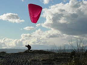 Paraglider at Golden Gardens Park