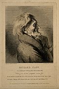 Richard Gaff, a very old man. Etching by W. Long after himse Wellcome V0007093.jpg