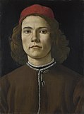 Sandro Botticelli, Portrait of a young Man label QS:Lit,"Ritratto di un giovane uomo" label QS:Lhu,"Fiatal férfi portréja" label QS:Lru,"Портрет молодого человека" label QS:Lde,"Porträt eines jungen Mannes" label QS:Lpt,"Retrato de um homem jovem" label QS:Lfa,"چهرهٔ یک مرد جوان" label QS:Lsl,"Portret mladeniča" label QS:Lsk,"Podobizeň mladého muža" label QS:Lpl,"Portret młodego mężczyzny" label QS:Luk,"Портрет молодої людини" label QS:Lnl,"Portret van een jonge man" label QS:Les,"Retrato de un hombre joven" label QS:Lfr,"Portrait d'un jeune homme" label QS:Len,"Portrait of a young Man" label QS:Leo,"Portreto de juna viro" label QS:Lcs,"Podobizna mladého muže" label QS:Lmk,"Портрет на младич" , c. 1483